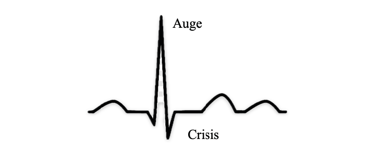 A heartbeat line with a person walking

Description automatically generated