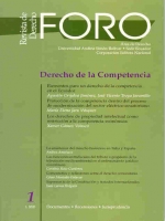 					View No. 1 (2003): REVISTA DE DERECHO FORO: DERECHO DE LA COMPETENCIA
				
