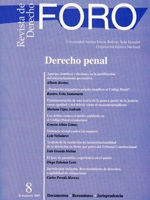 					View No. 8 (2007): REVISTA DE DERECHO FORO: DERECHO PENAL
				