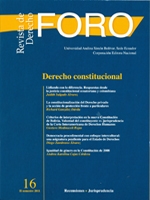 					Ver Núm. 16 (2011): REVISTA DE DERECHO FORO: DERECHO CONSTITUCIONAL
				