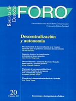 					Ver Núm. 20 (2013): REVISTA DE DERECHO FORO: DESCENTRALIZACIÓN Y AUTONOMÍA
				