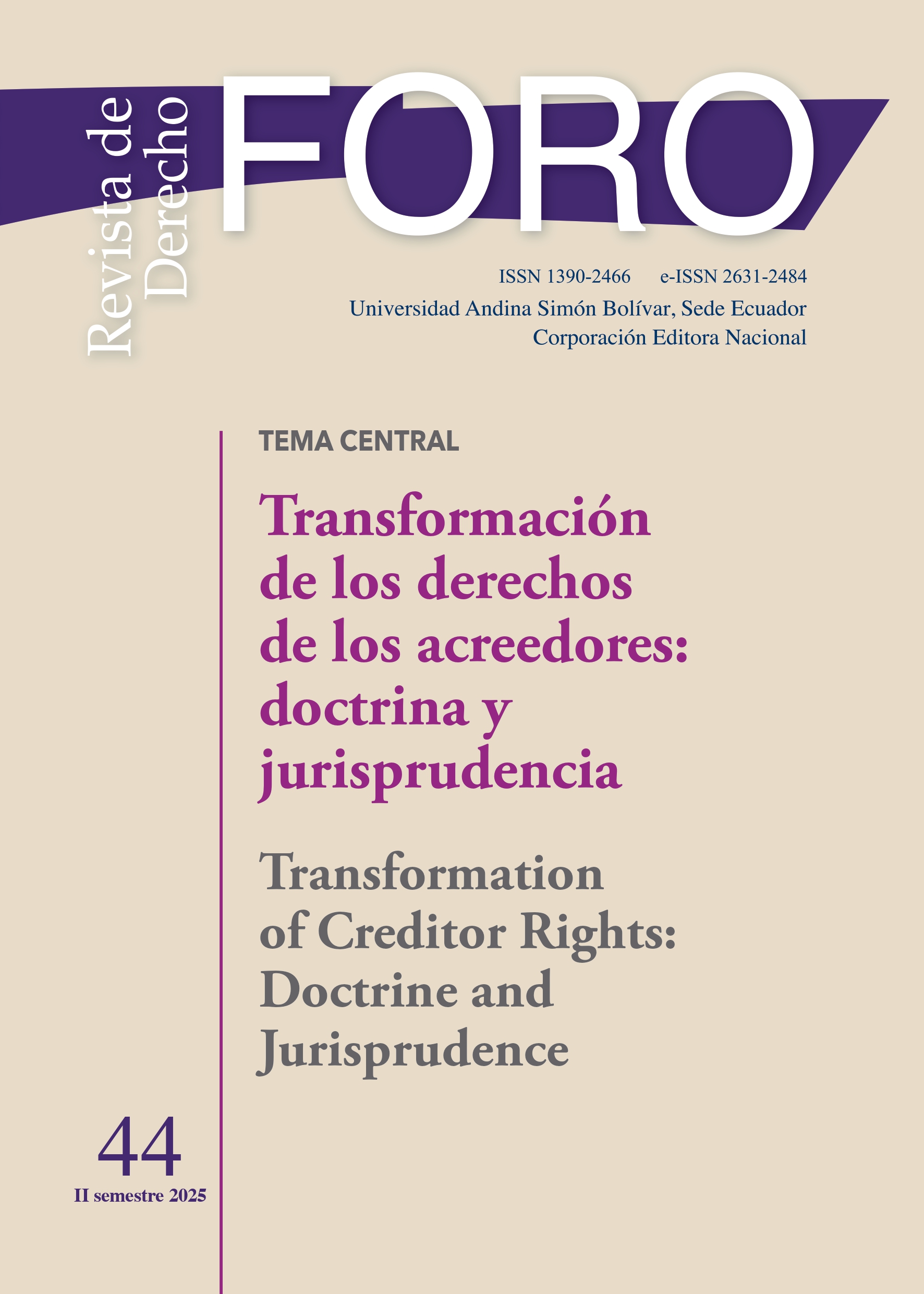 Foro: Revista de Derecho
