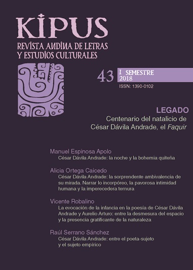 					Ver Núm. 43 (2018): Centenario del natalicio de César Dávila Andrade, el faquir
				