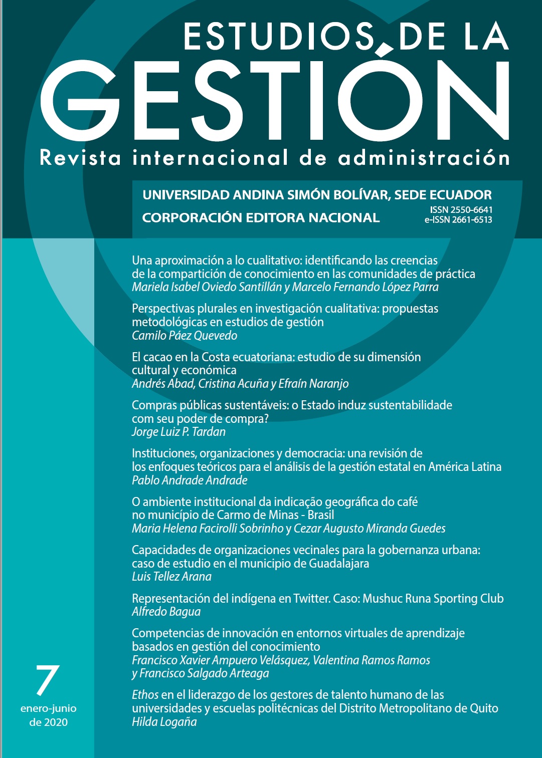 					Ver Núm. 7 (2020): Estudios de la Gestión: revista internacional de administración, No. 7
				