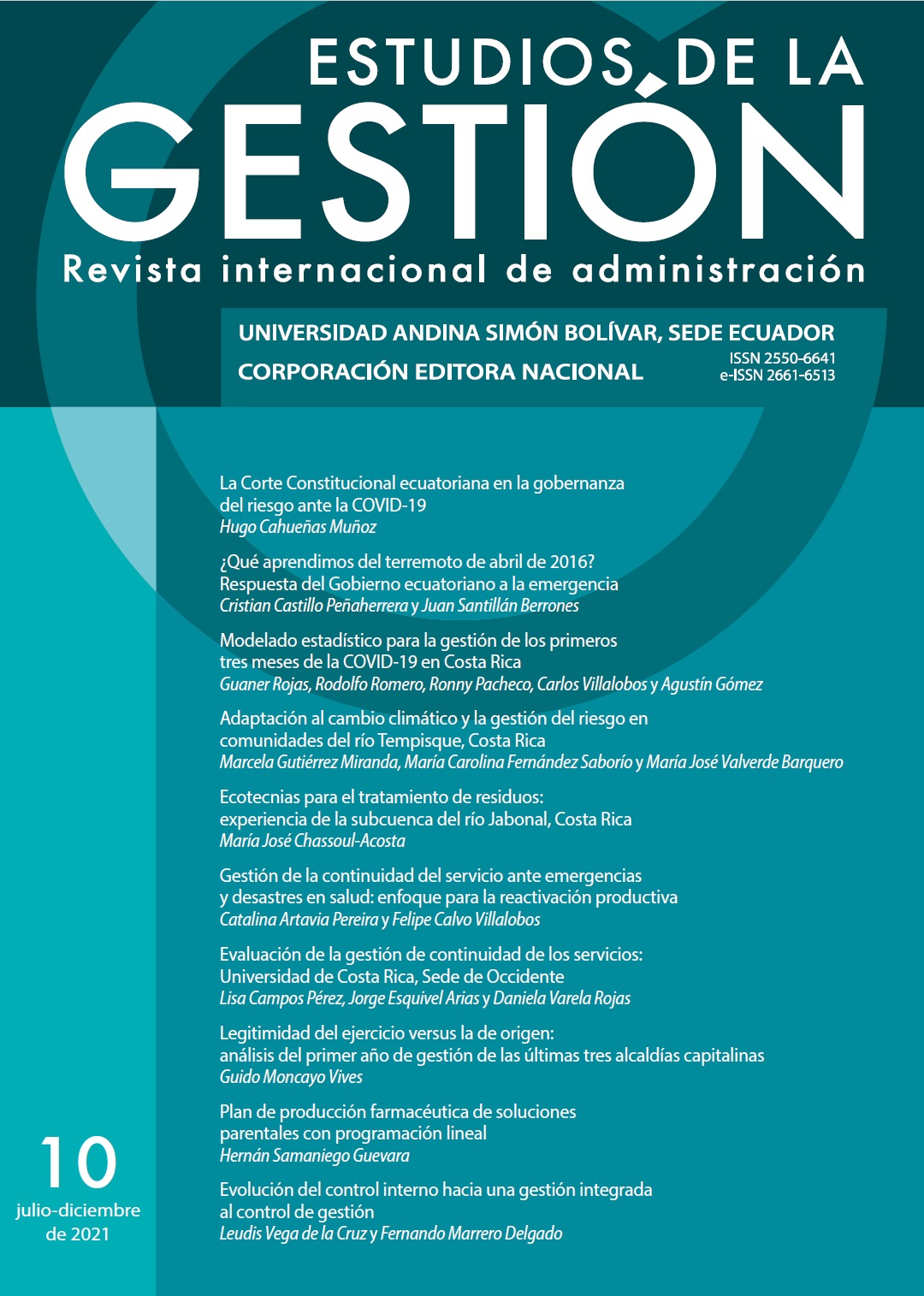 					Ver Núm. 10 (2021): Estudios de la Gestión: revista internacional de administración, No. 10
				